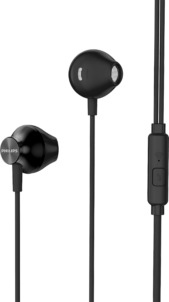 Philips Earbud With Mic Black