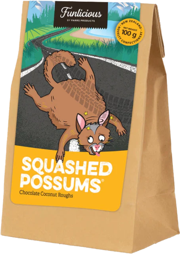 Funlicious Sweets Squashed Possums 100G