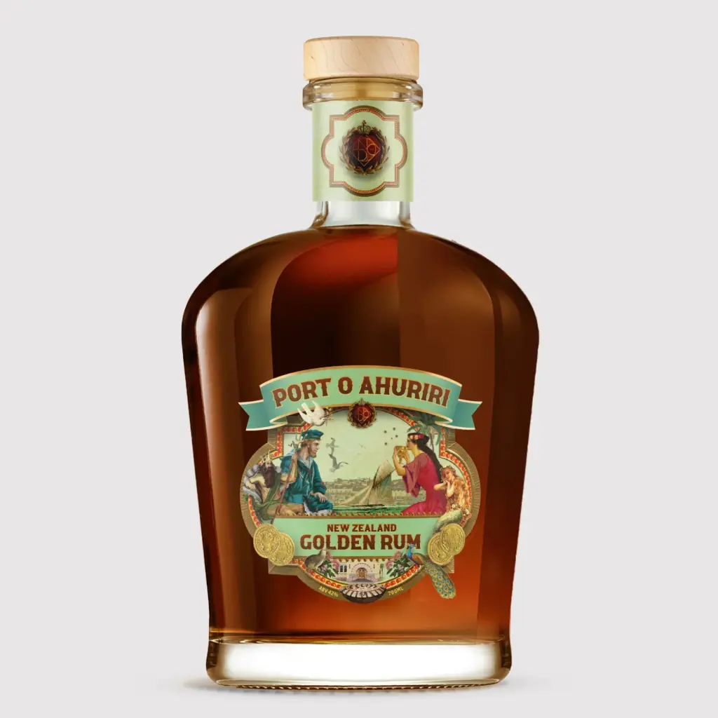 *NDC Port O Ahuriri Golden Rum 42% 0.7L