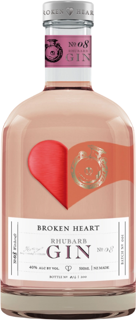 *Broken Heart Rhubarb Gin 40% 0.5L