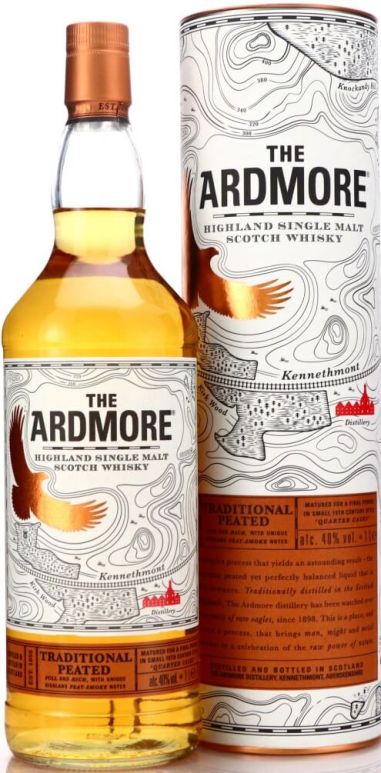 Ardmore Traditional Peated Single Malt Whiskey 40% 1L