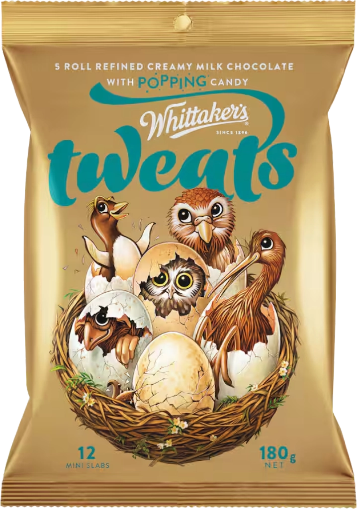 Whittaker's Kiwi Tweats Chocolate Share Bag 180G