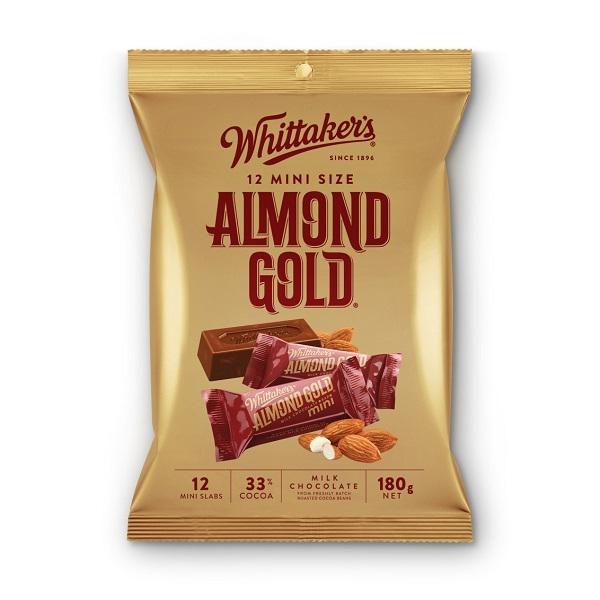 Whittakers Almond Gold Chocolate Share Bag 180G