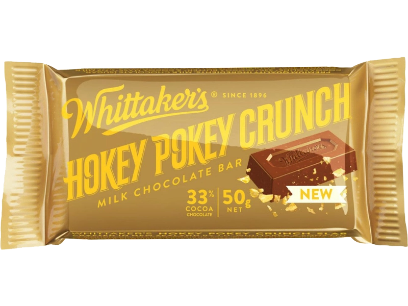 Whittaker's Hokey Pokey Crunch Slab Chocolate 50G