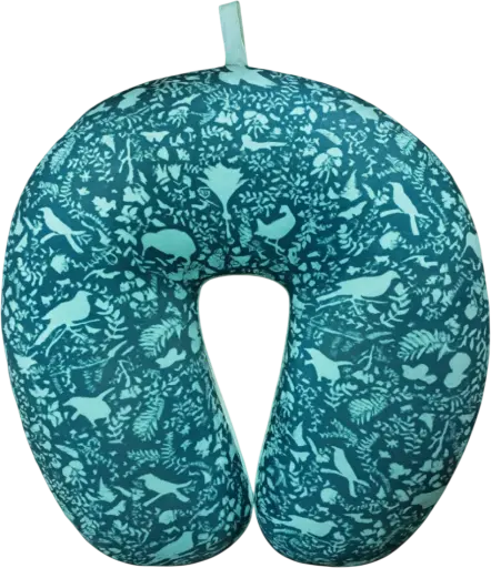 Pk Travel Pillow Bean Kiwi Silhouette Teal