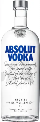 [AV002] Absolut Original Vodka 40% 1L