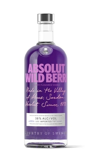 [AV006] Absolut WildBerri Vodka 38% 1L