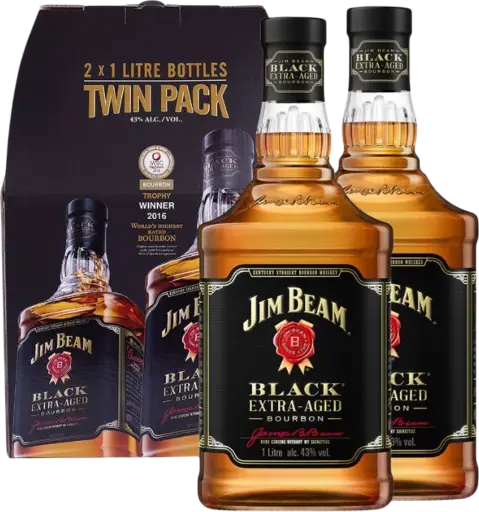 [AA009] Jim Beam Black 7YO Twin Pack 45% 2x1L