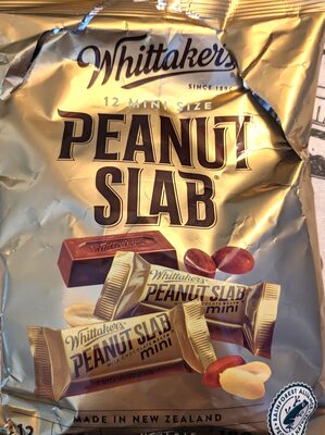 [9403142001507] Whittakers Peanut Slab Chocolate Share Bag 180G